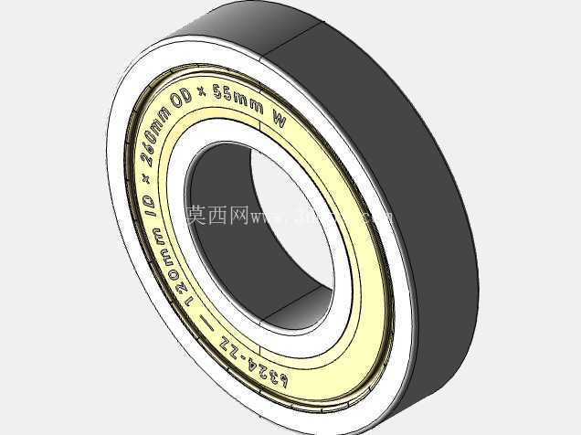完整的公制 6300-ZZ、双屏蔽轴承库 — SolidWorks 和 Step 模型