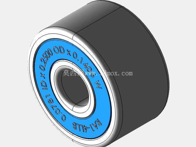 完整的全球参数化微型/微型轴承库:英制系列、宽型 (A)、双密封 (LL) SolidWorks 和 Step CAD 模型