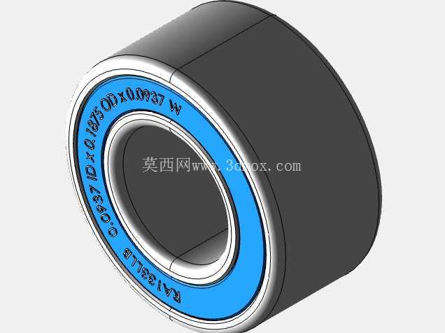 完整的全球参数化微型/微型轴承库:英制系列、宽型 (A)、双密封 (LL) SolidWorks 和 Step CAD 模型