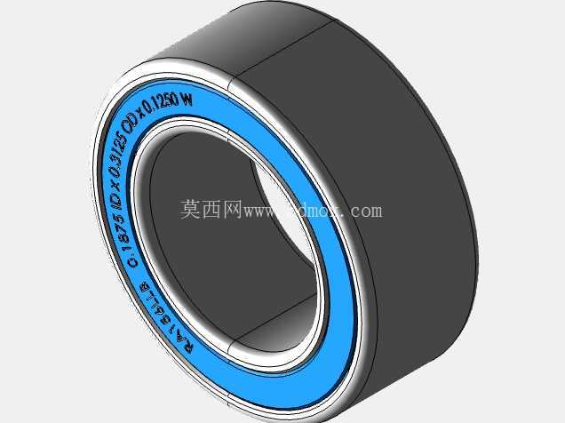 完整的全球参数化微型/微型轴承库:英制系列、宽型 (A)、双密封 (LL) SolidWorks 和 Step CAD 模型