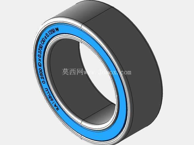 完整的全球参数化微型/微型轴承库:英制系列、宽型 (A)、双密封 (LL) SolidWorks 和 Step CAD 模型