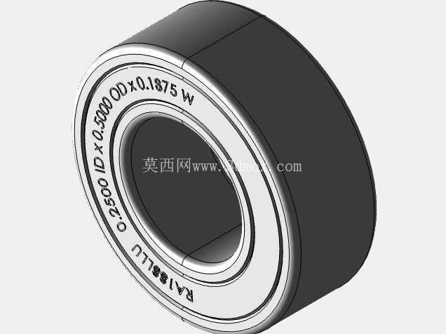 完整的全球参数化微型/微型轴承库:英制系列、宽型 (A)、双密封 (LL) SolidWorks 和 Step CAD 模型
