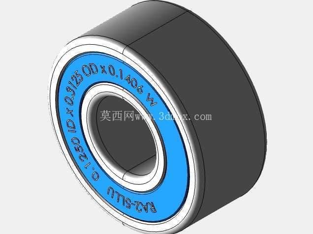 完整的全球参数化微型/微型轴承库:英制系列、宽型 (A)、双密封 (LL) SolidWorks 和 Step CAD 模型