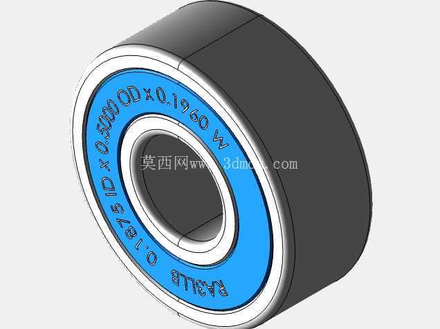 完整的全球参数化微型/微型轴承库:英制系列、宽型 (A)、双密封 (LL) SolidWorks 和 Step CAD 模型