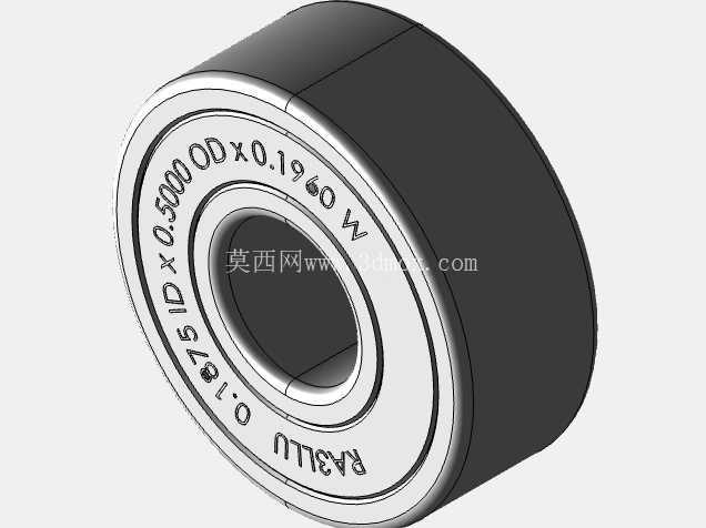 完整的全球参数化微型/微型轴承库:英制系列、宽型 (A)、双密封 (LL) SolidWorks 和 Step CAD 模型