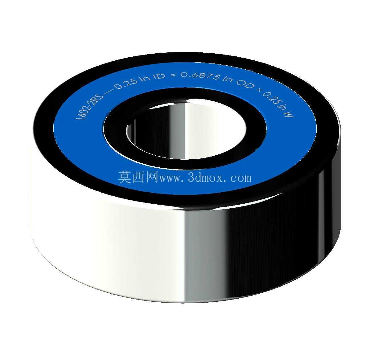 ������Ӣ�� 1600-2RS ϵ�У�˫�ܷ���п� �� SolidWorks �� Step ģ��