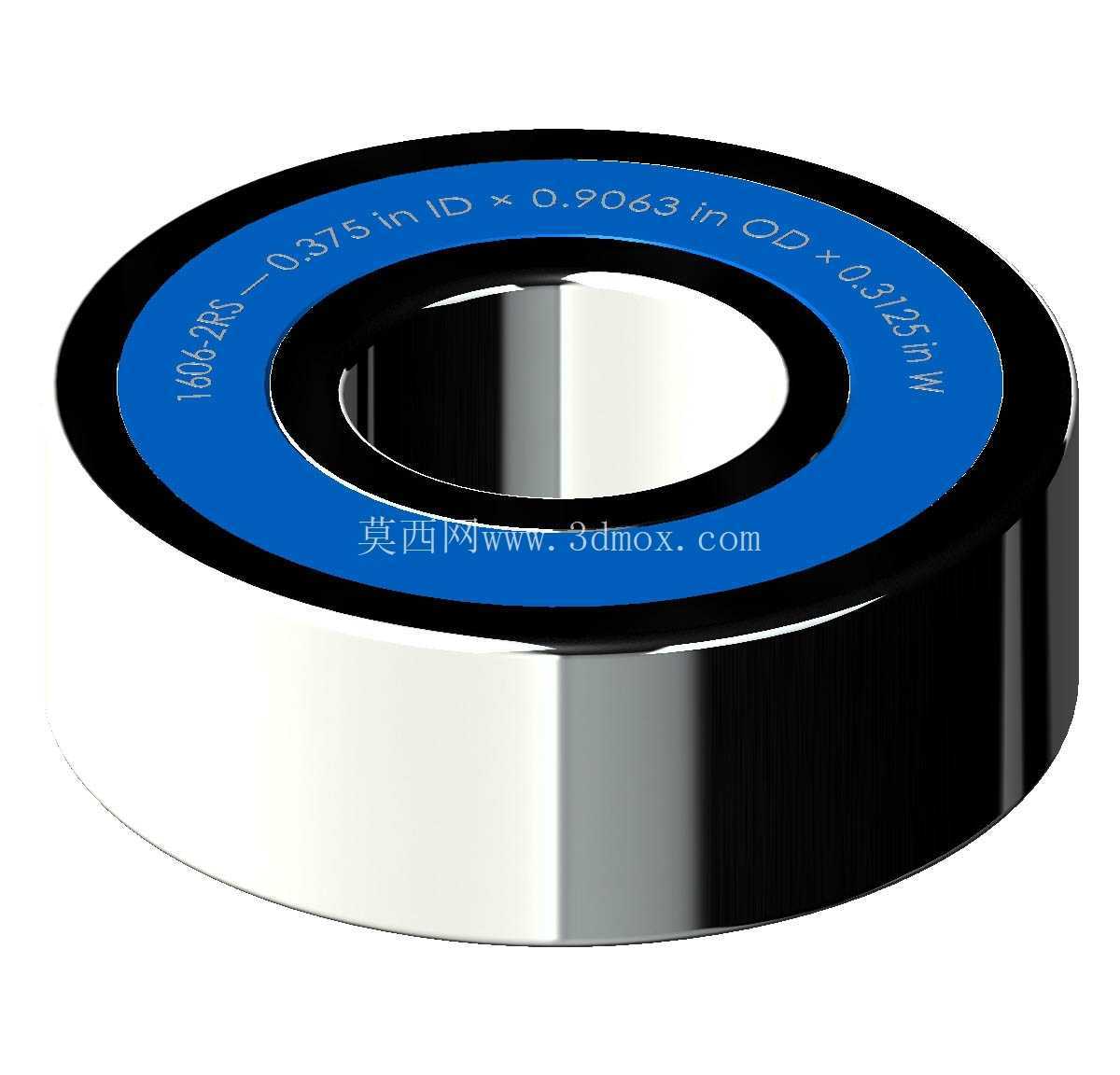 ������Ӣ�� 1600-2RS ϵ�У�˫�ܷ���п� �� SolidWorks �� Step ģ��