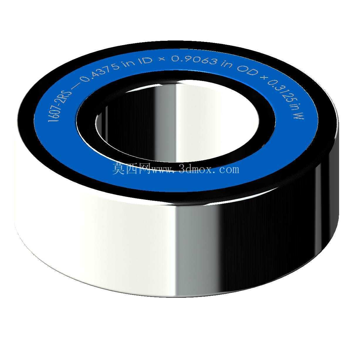 ������Ӣ�� 1600-2RS ϵ�У�˫�ܷ���п� �� SolidWorks �� Step ģ��