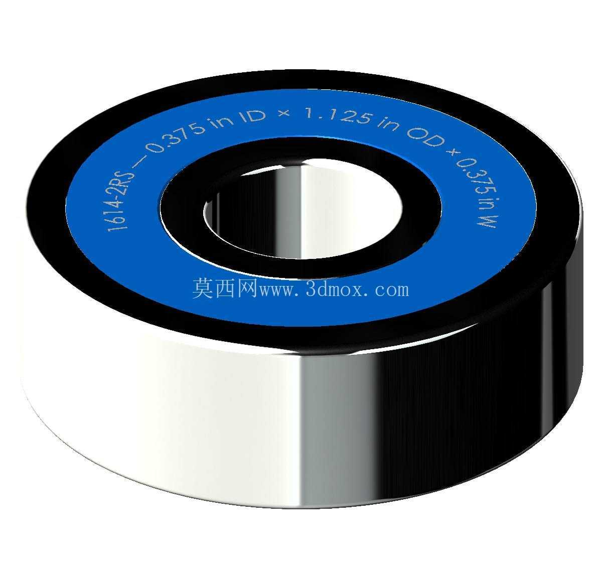 ������Ӣ�� 1600-2RS ϵ�У�˫�ܷ���п� �� SolidWorks �� Step ģ��