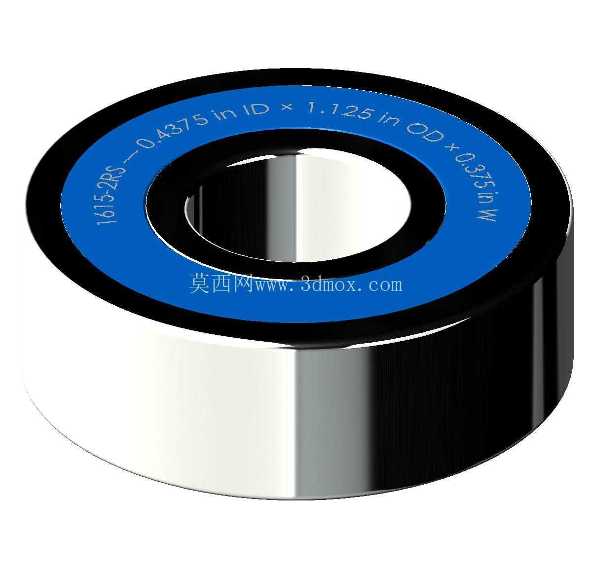 ������Ӣ�� 1600-2RS ϵ�У�˫�ܷ���п� �� SolidWorks �� Step ģ��