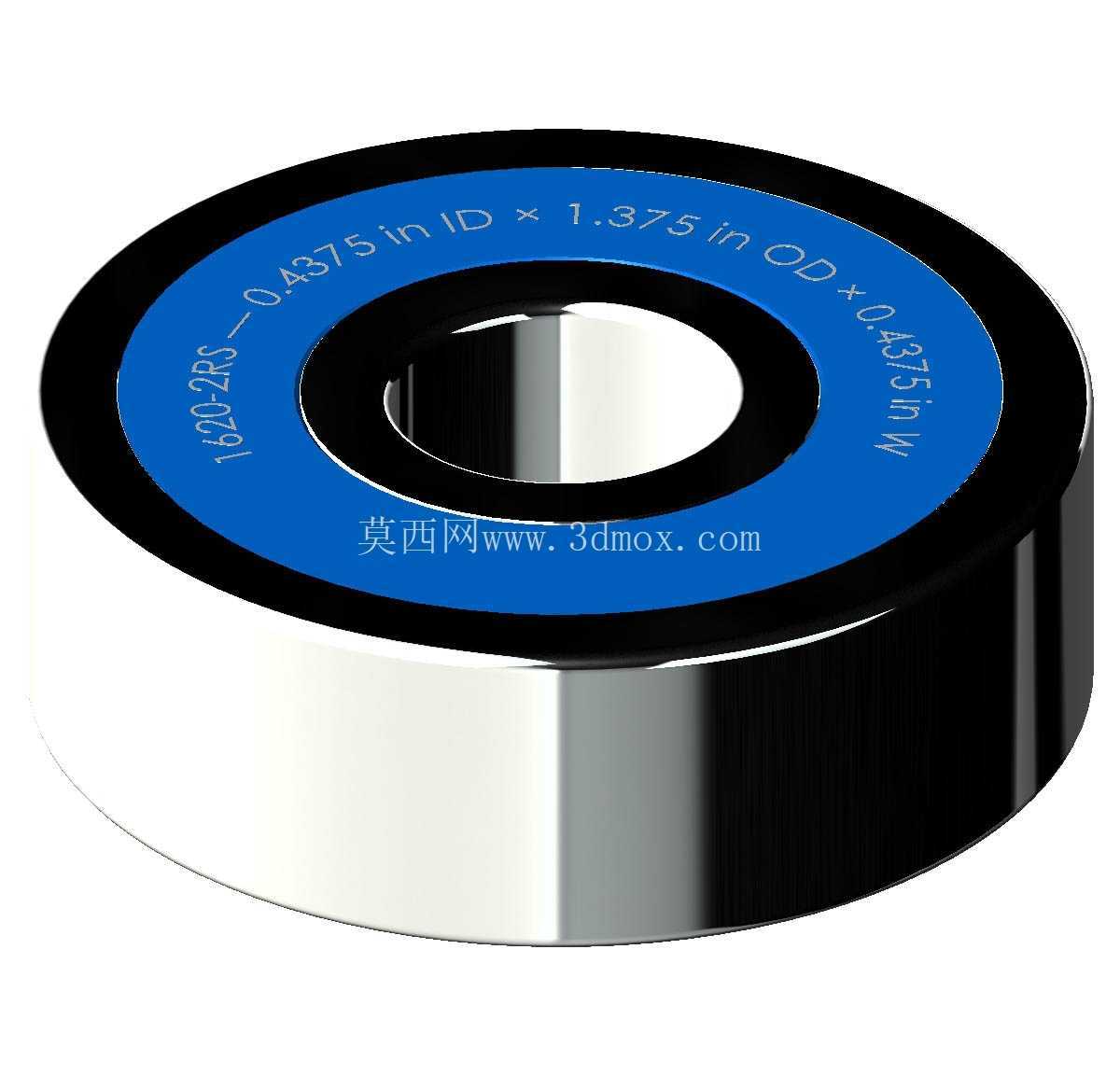 ������Ӣ�� 1600-2RS ϵ�У�˫�ܷ���п� �� SolidWorks �� Step ģ��