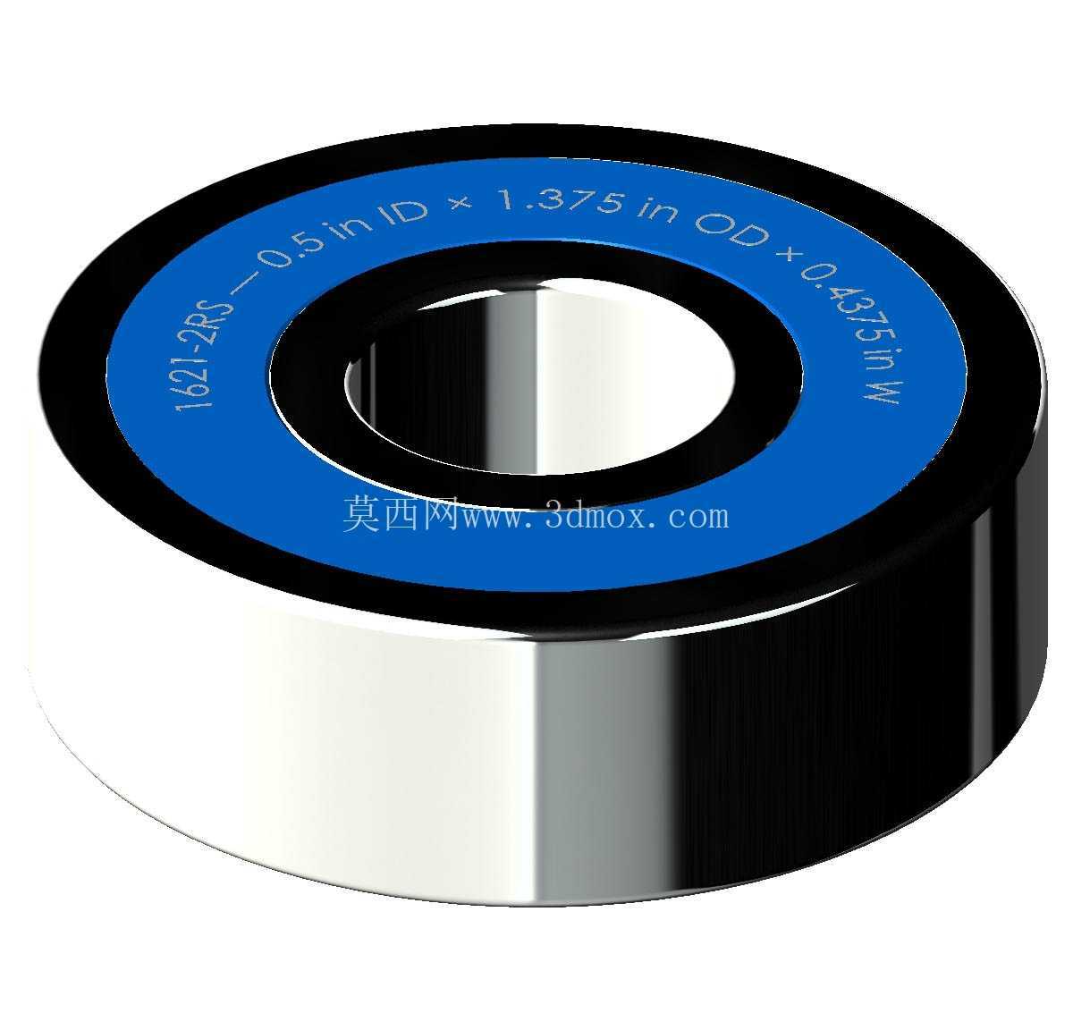 ������Ӣ�� 1600-2RS ϵ�У�˫�ܷ���п� �� SolidWorks �� Step ģ��