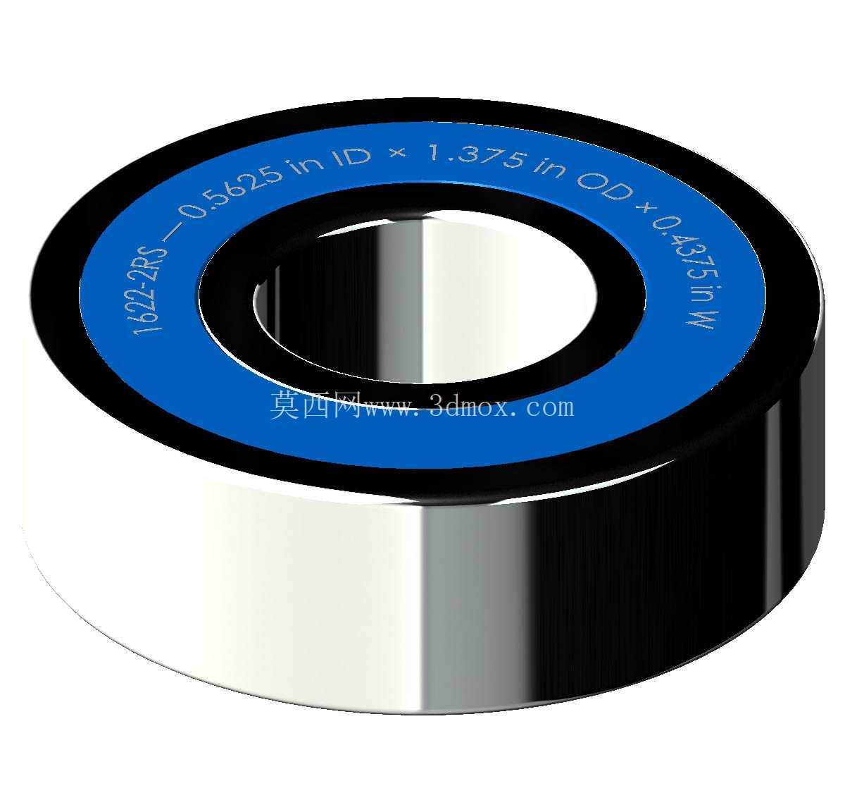 ������Ӣ�� 1600-2RS ϵ�У�˫�ܷ���п� �� SolidWorks �� Step ģ��