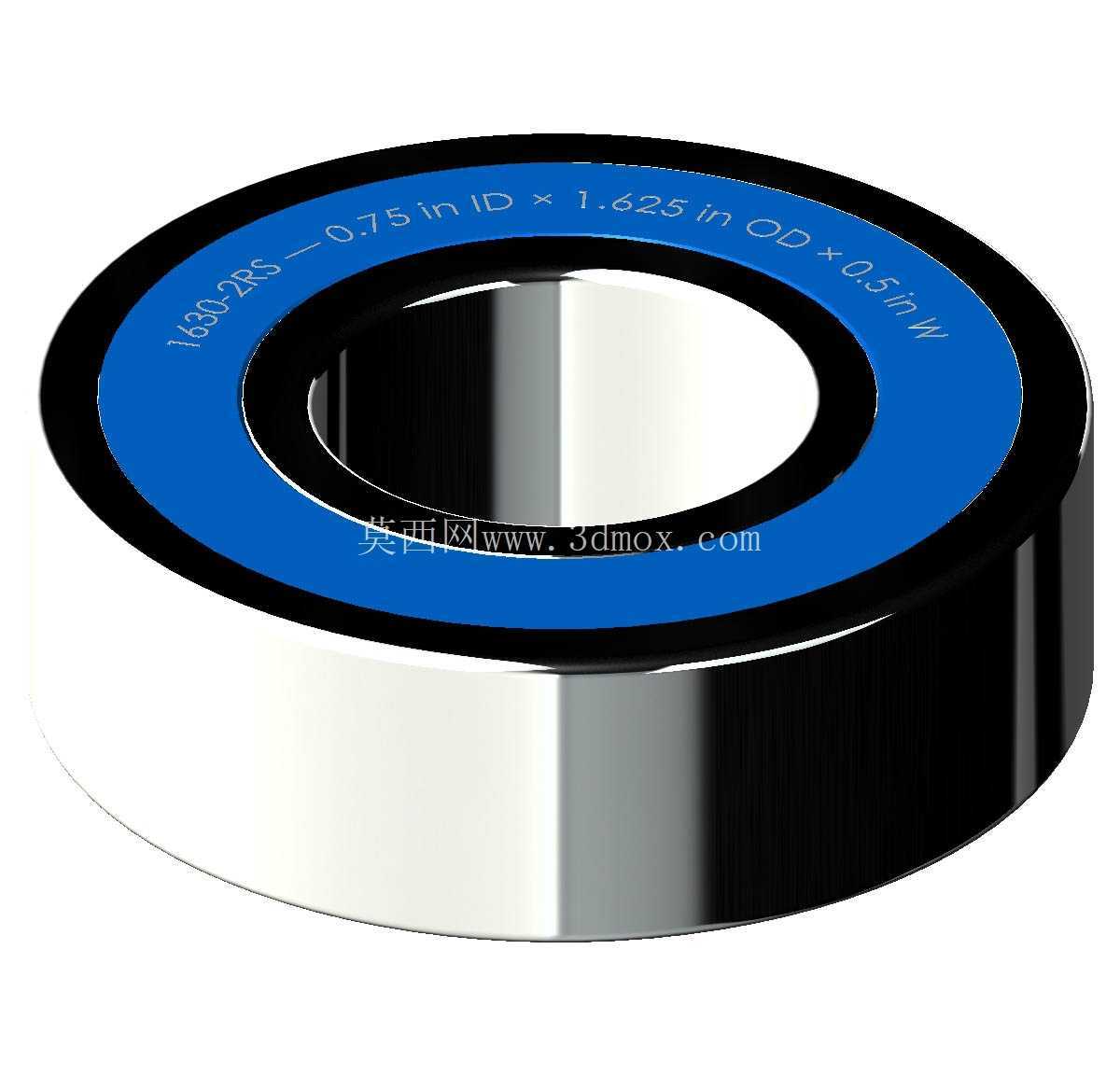 ������Ӣ�� 1600-2RS ϵ�У�˫�ܷ���п� �� SolidWorks �� Step ģ��