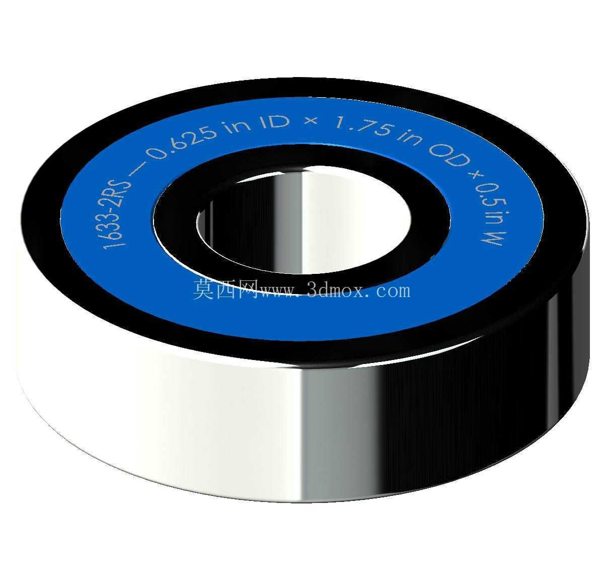 ������Ӣ�� 1600-2RS ϵ�У�˫�ܷ���п� �� SolidWorks �� Step ģ��
