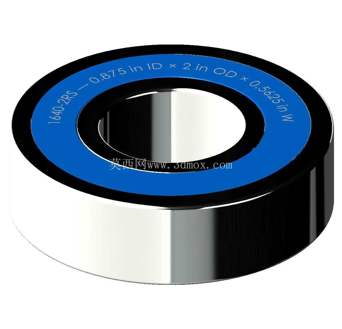 ������Ӣ�� 1600-2RS ϵ�У�˫�ܷ���п� �� SolidWorks �� Step ģ��