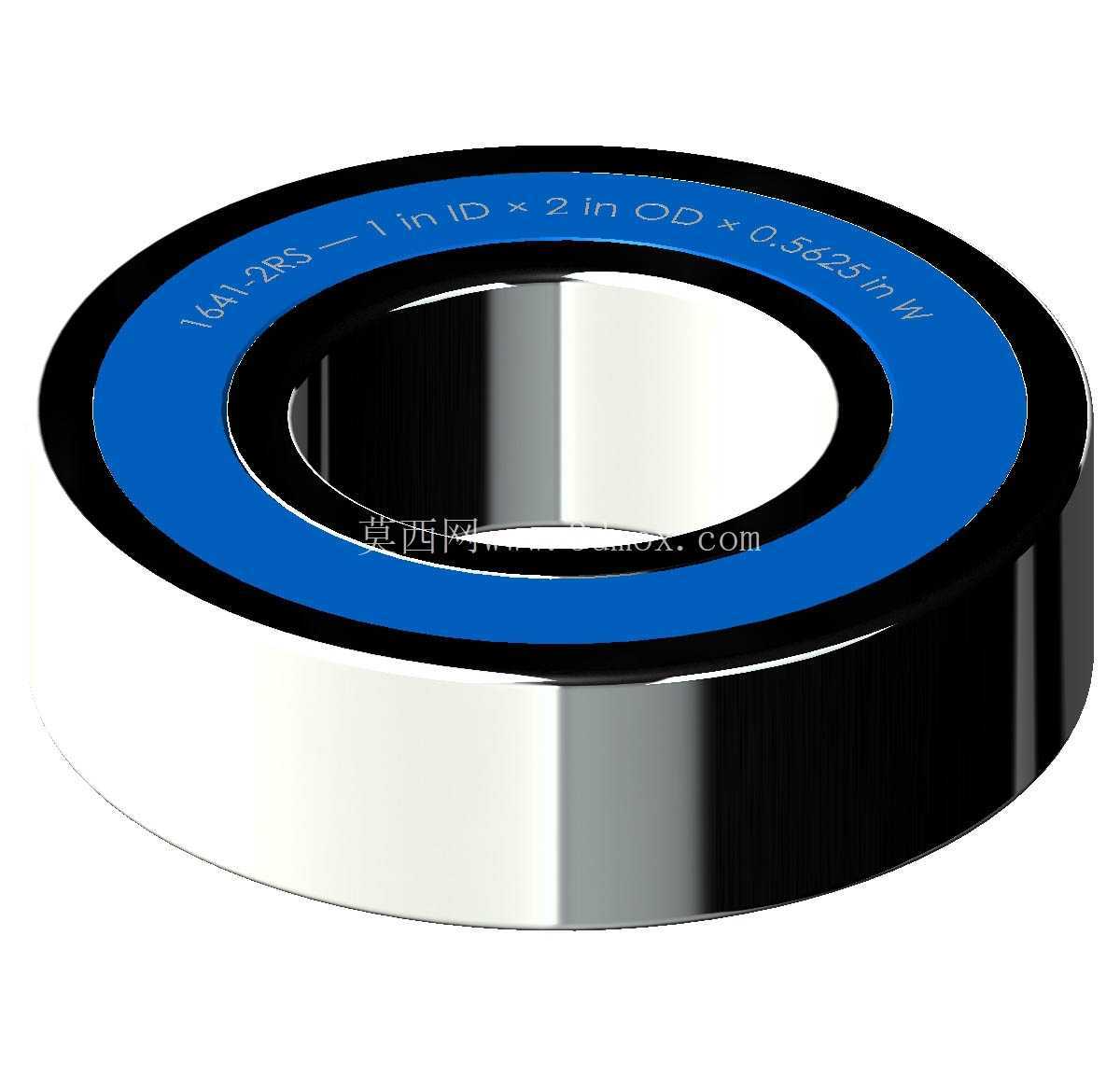 ������Ӣ�� 1600-2RS ϵ�У�˫�ܷ���п� �� SolidWorks �� Step ģ��