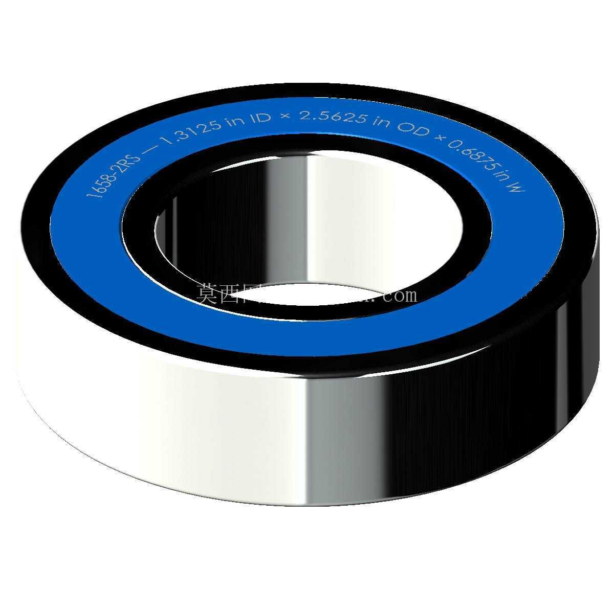 ������Ӣ�� 1600-2RS ϵ�У�˫�ܷ���п� �� SolidWorks �� Step ģ��
