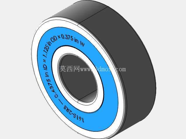 完整的英制 1600-2RS 系列,双密封轴承库 — SolidWorks 和 Step 模型