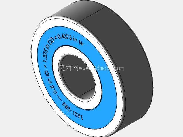完整的英制 1600-2RS 系列,双密封轴承库 — SolidWorks 和 Step 模型