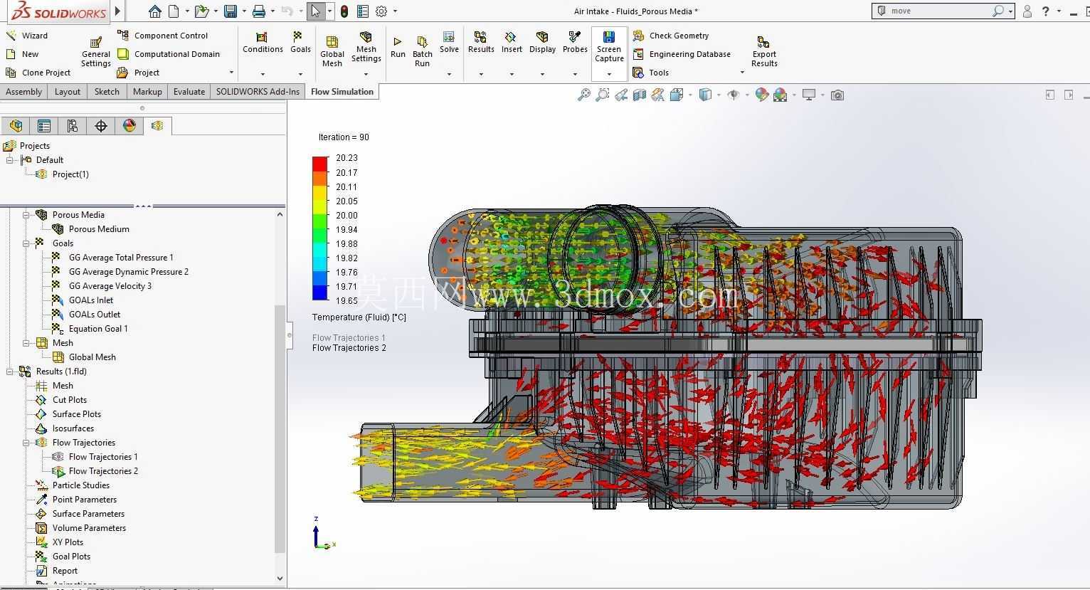 CFD - SolidWorks - ���� - Fluids_Porous Media