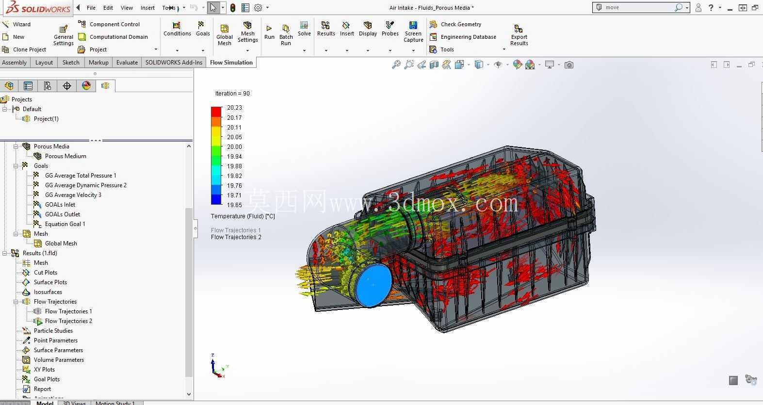 CFD - SolidWorks - ���� - Fluids_Porous Media