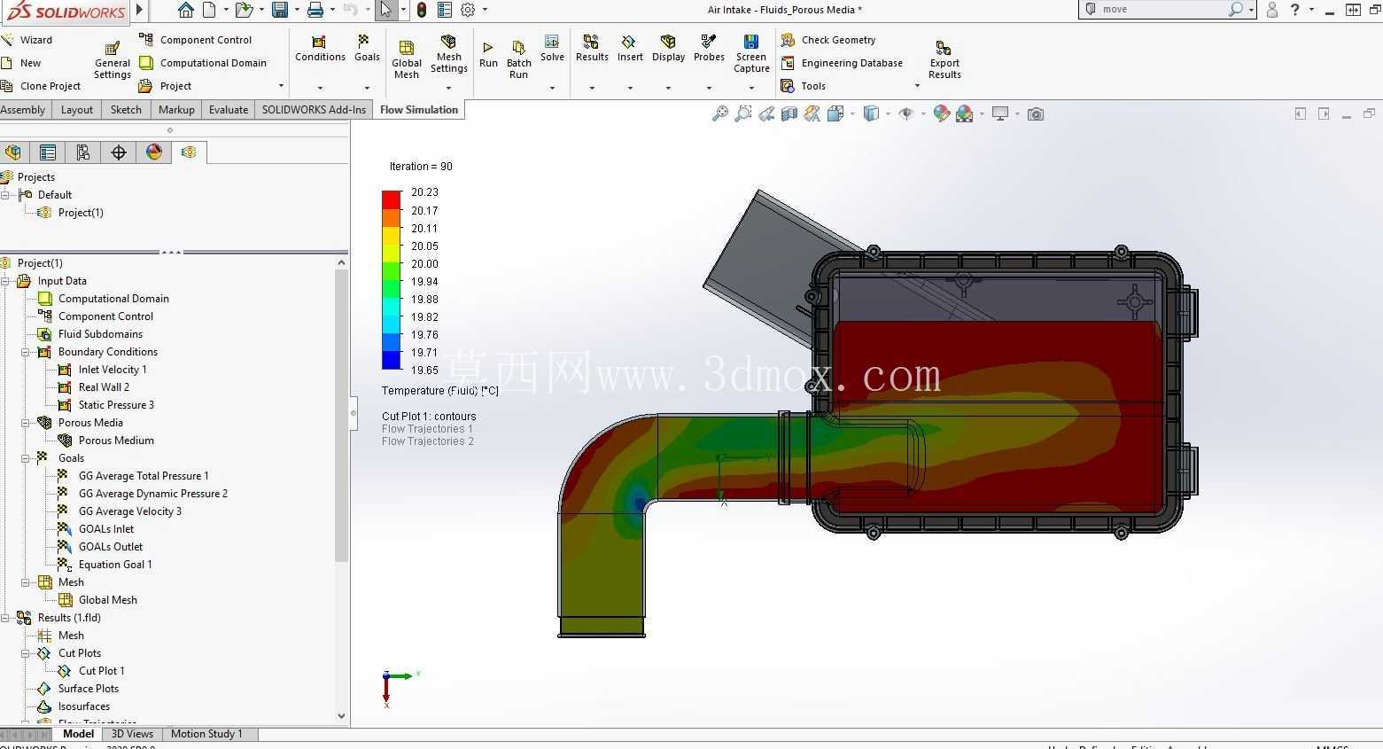CFD - SolidWorks - ���� - Fluids_Porous Media