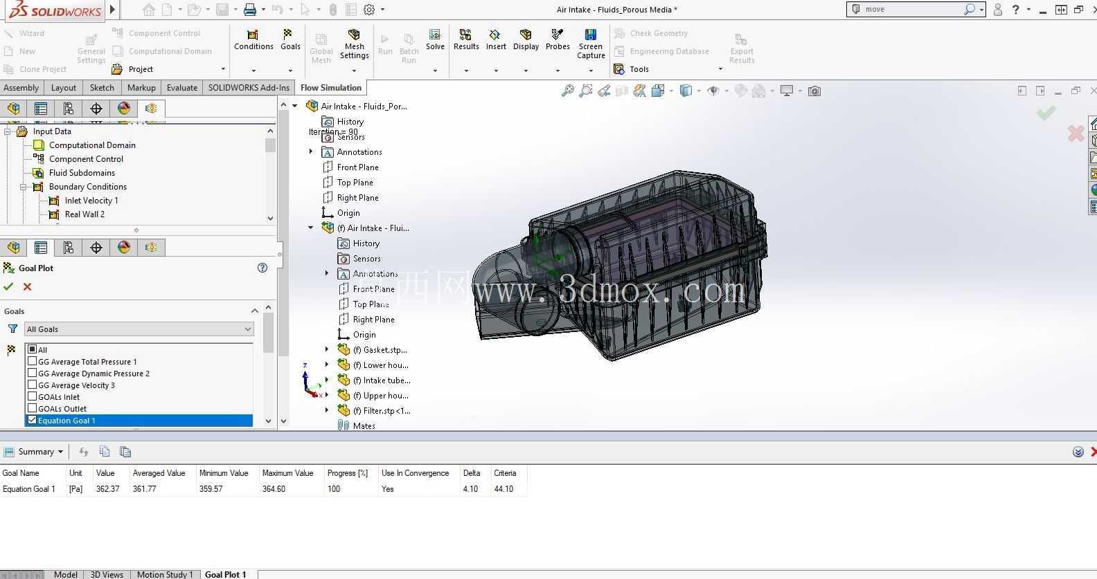 CFD - SolidWorks - ���� - Fluids_Porous Media