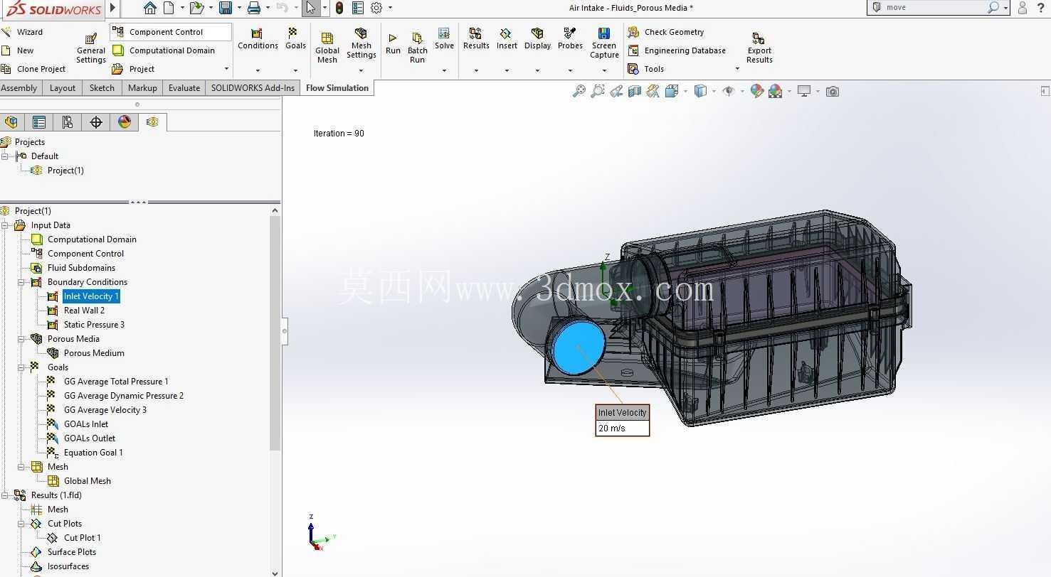 CFD - SolidWorks - ���� - Fluids_Porous Media