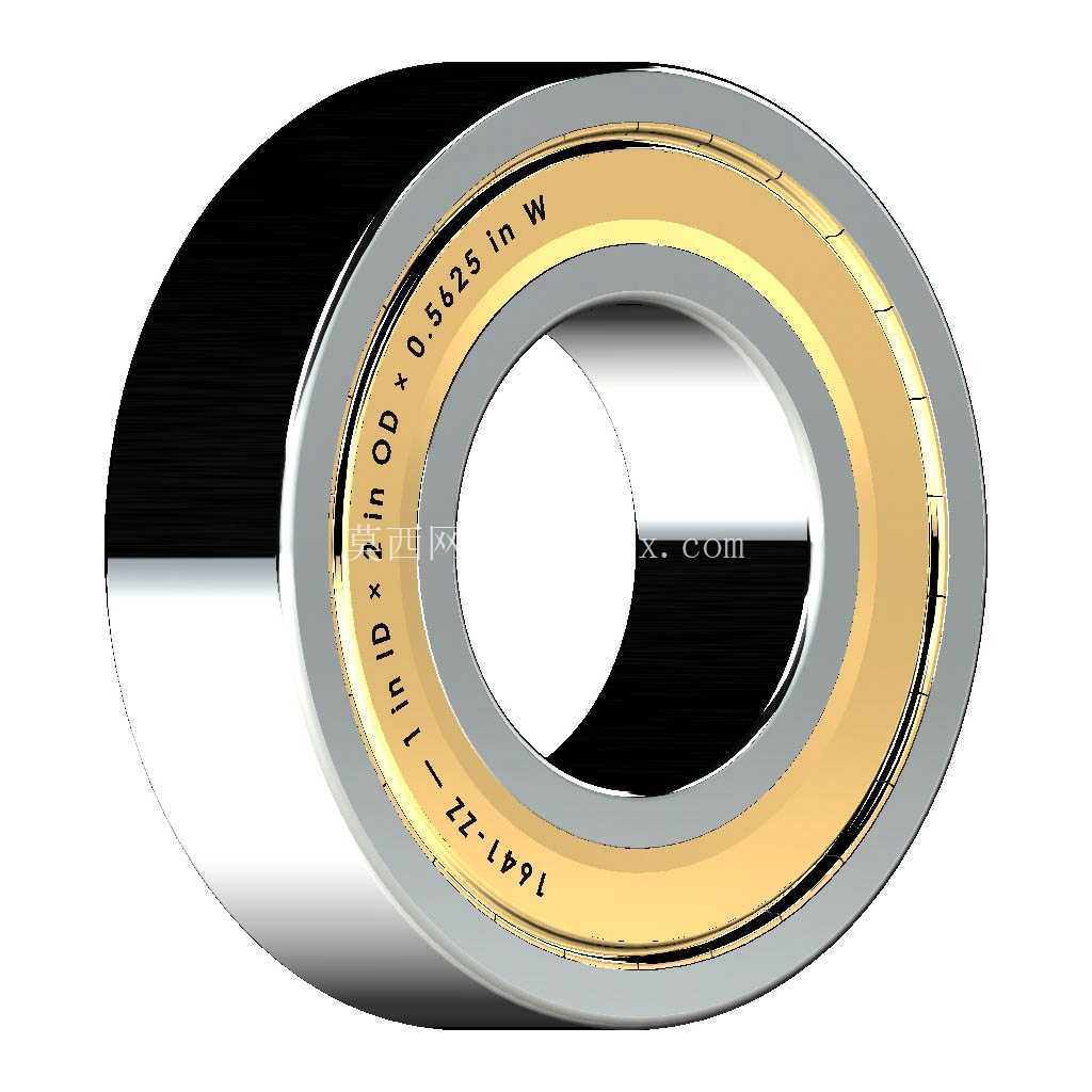 ������Ӣ�� 1600-ZZ��˫������п� �� SolidWorks �� Step ģ��