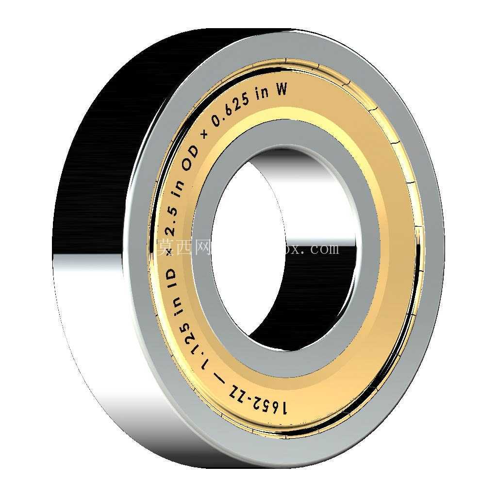 ������Ӣ�� 1600-ZZ��˫������п� �� SolidWorks �� Step ģ��