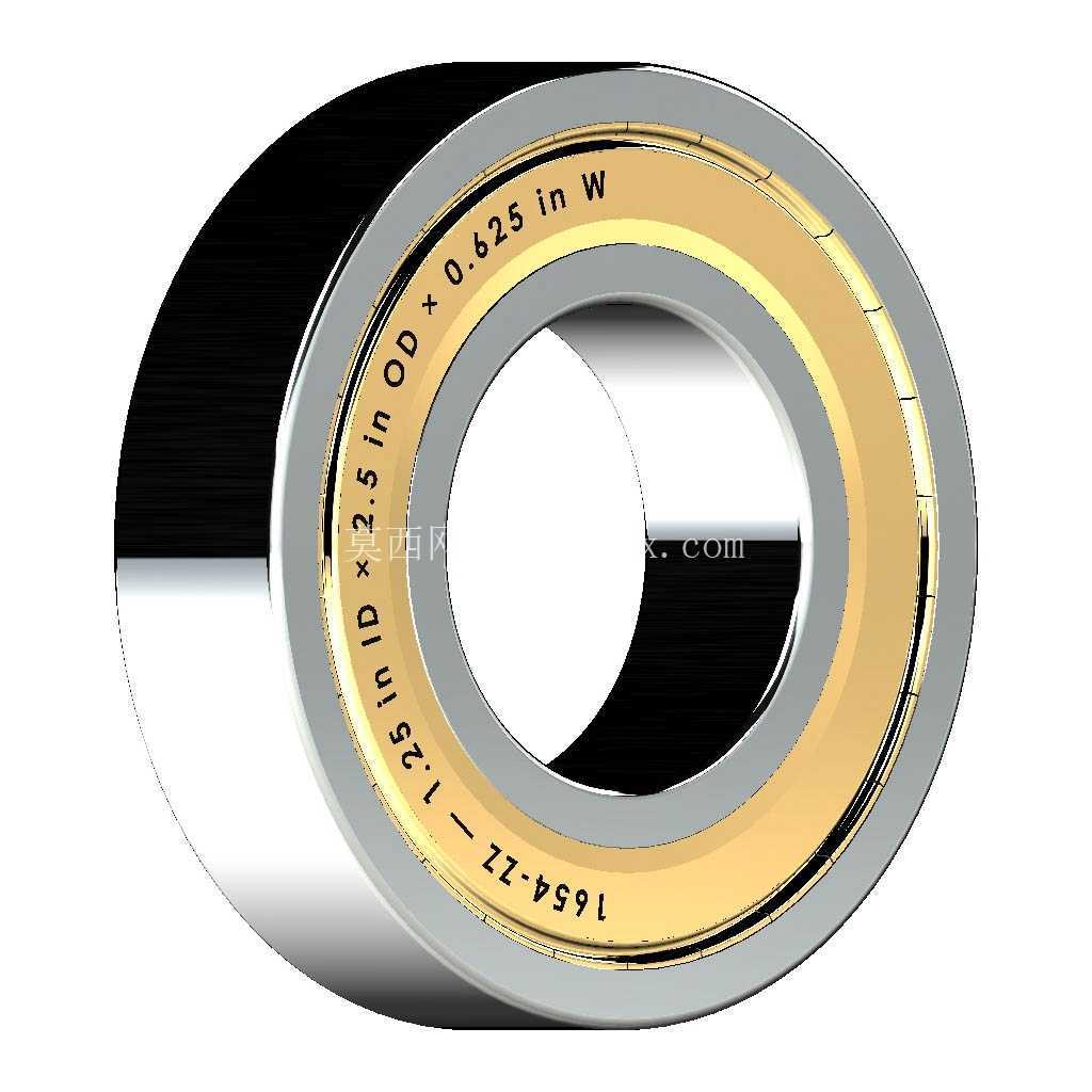 ������Ӣ�� 1600-ZZ��˫������п� �� SolidWorks �� Step ģ��