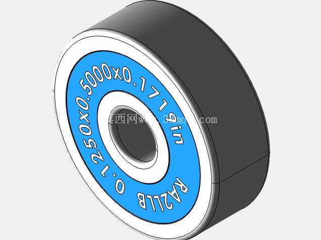 完整的全球参数化微英寸双密封轴承库 20240214 — 双密封微英寸系列微型轴承的 SolidWorks 和 Step 模型