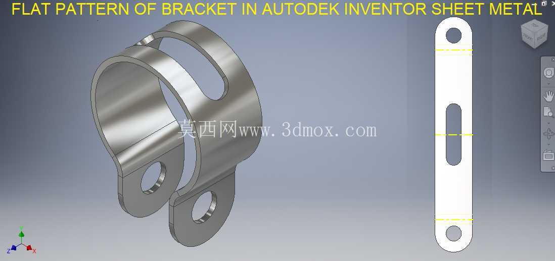 Autodesk Inventor 钣金中的支架 || Autodesk Inventor 钣金 ||板材平整图案
