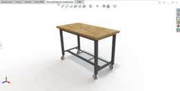 Mesa con Ruedas