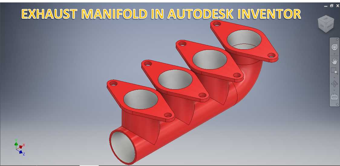 Autodesk Inventor中的排气歧管|| Inventor绘图教程|| Inventor教程||三维Cad