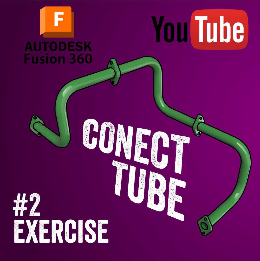 #5 Connect Tube | Fusion 360 | Pistacchio Graphic