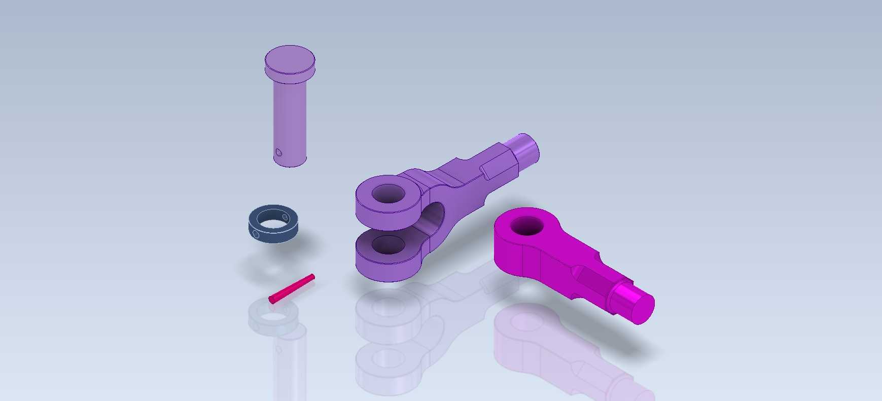 三维CAD基本练习/关节/Junta Articulada/Autodesk Inventor Pro