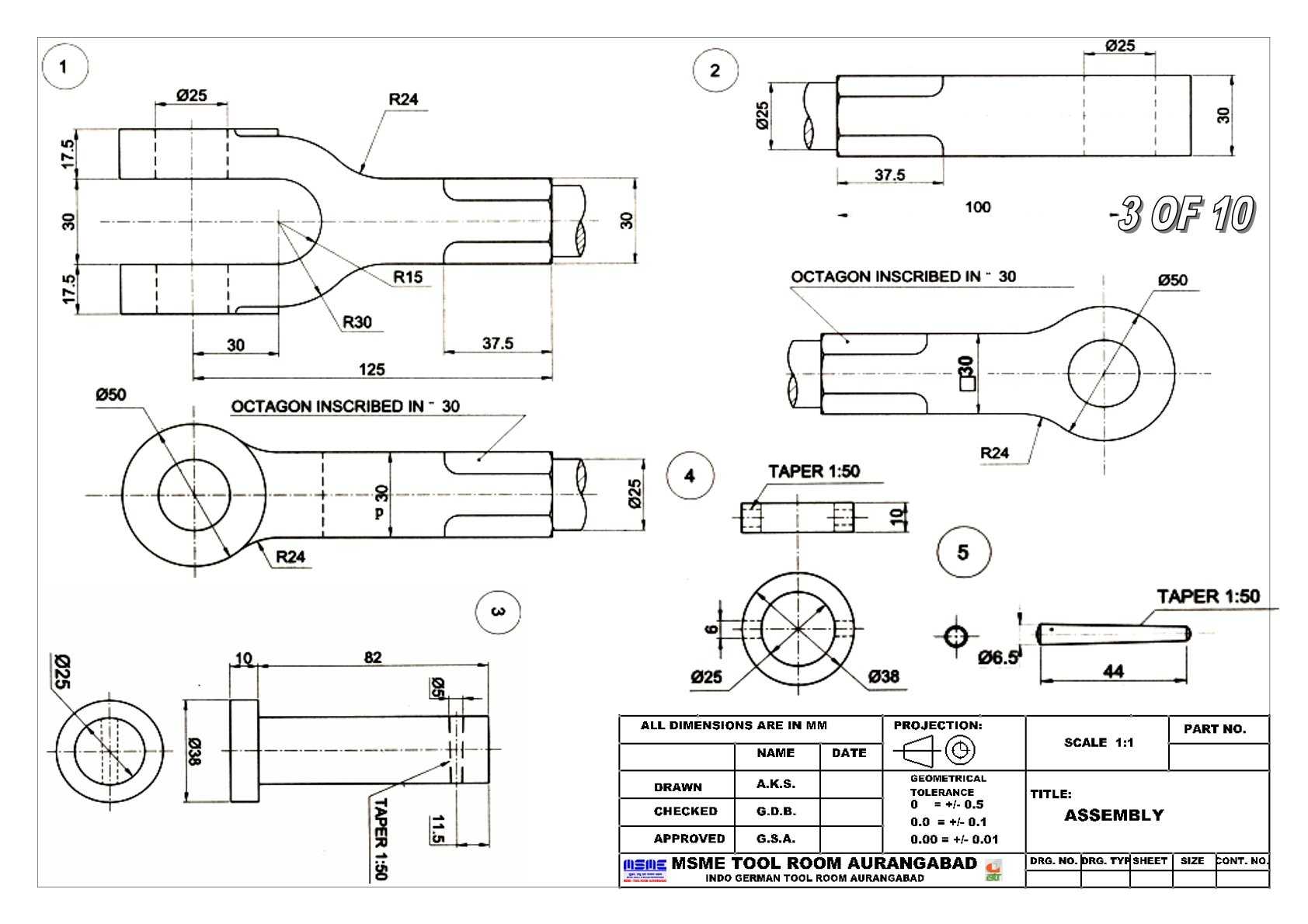 三维CAD基本练习/关节/Junta Articulada/Autodesk Inventor Pro
