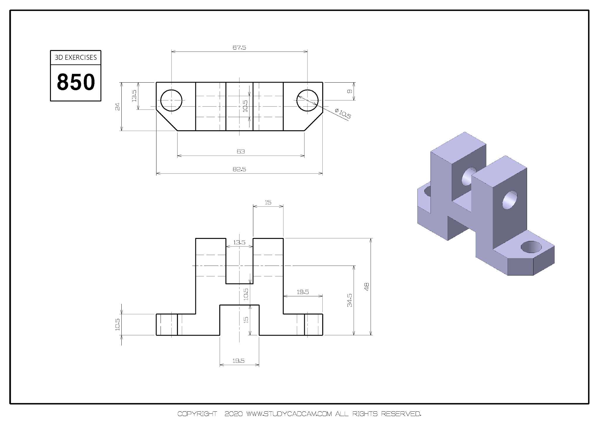 Studycadcam��άCAD��ϰ850/Autodesk Inventor Pro