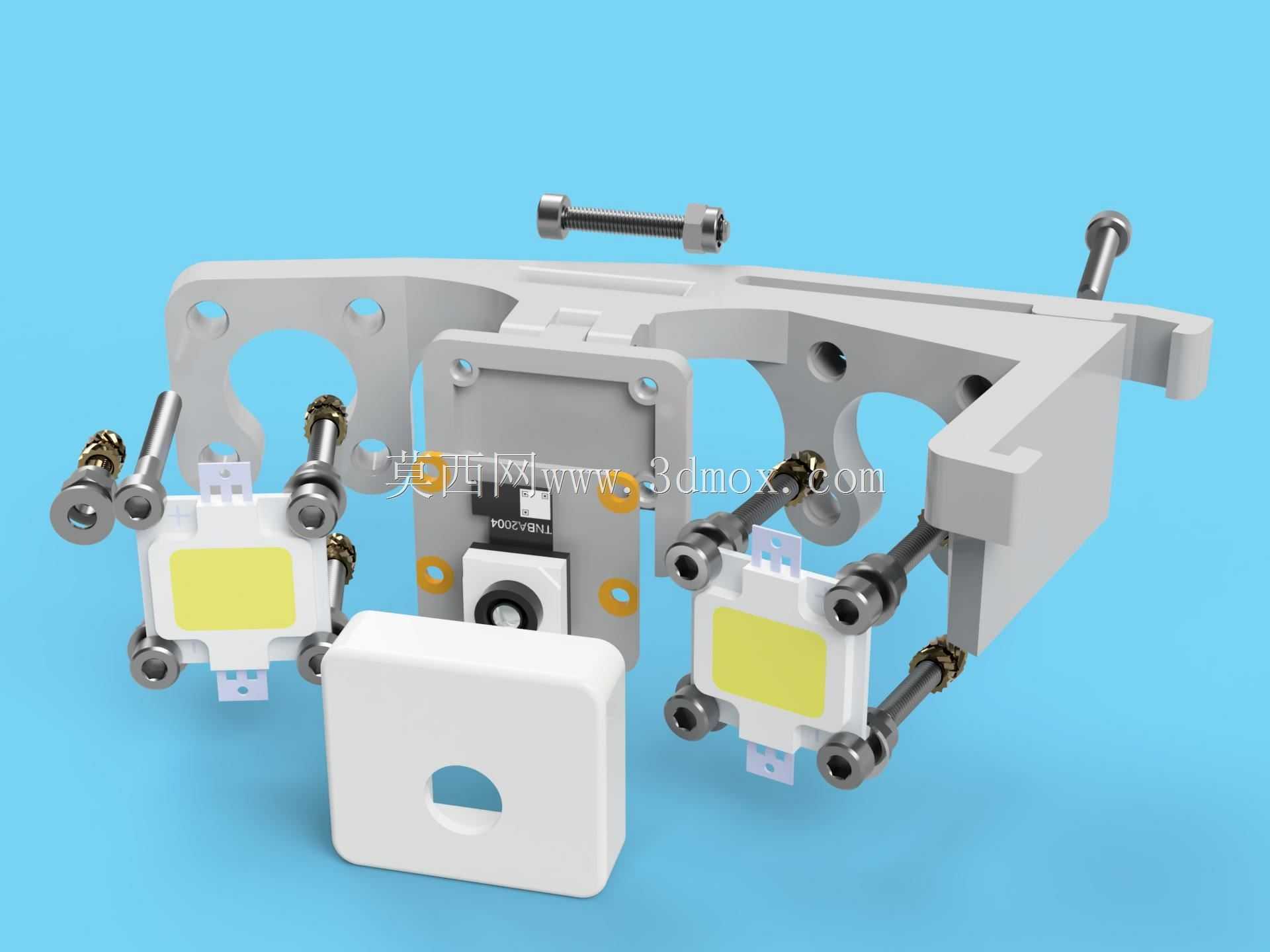 Pi Cam v3支架+Ender 3 V2的2个10W LED