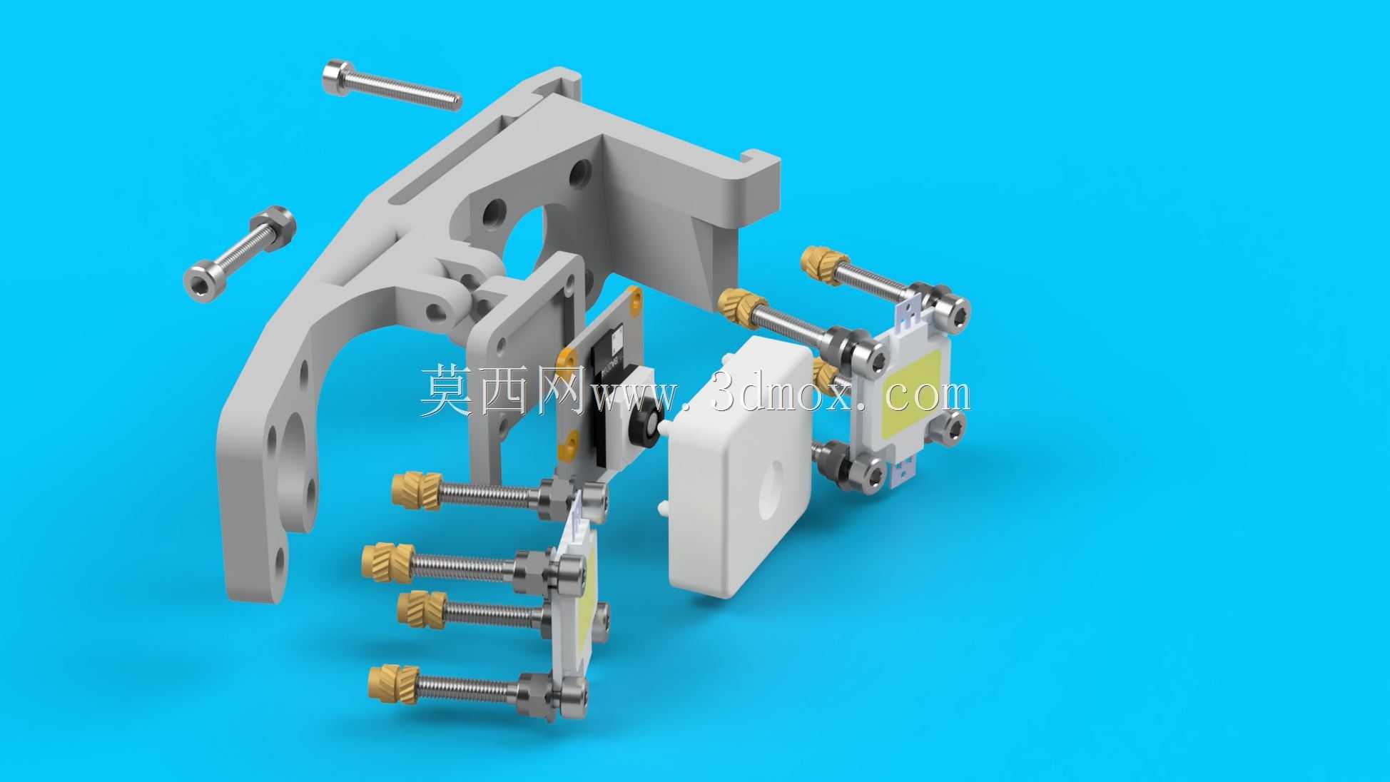 Pi Cam v3支架+Ender 3 V2的2个10W LED