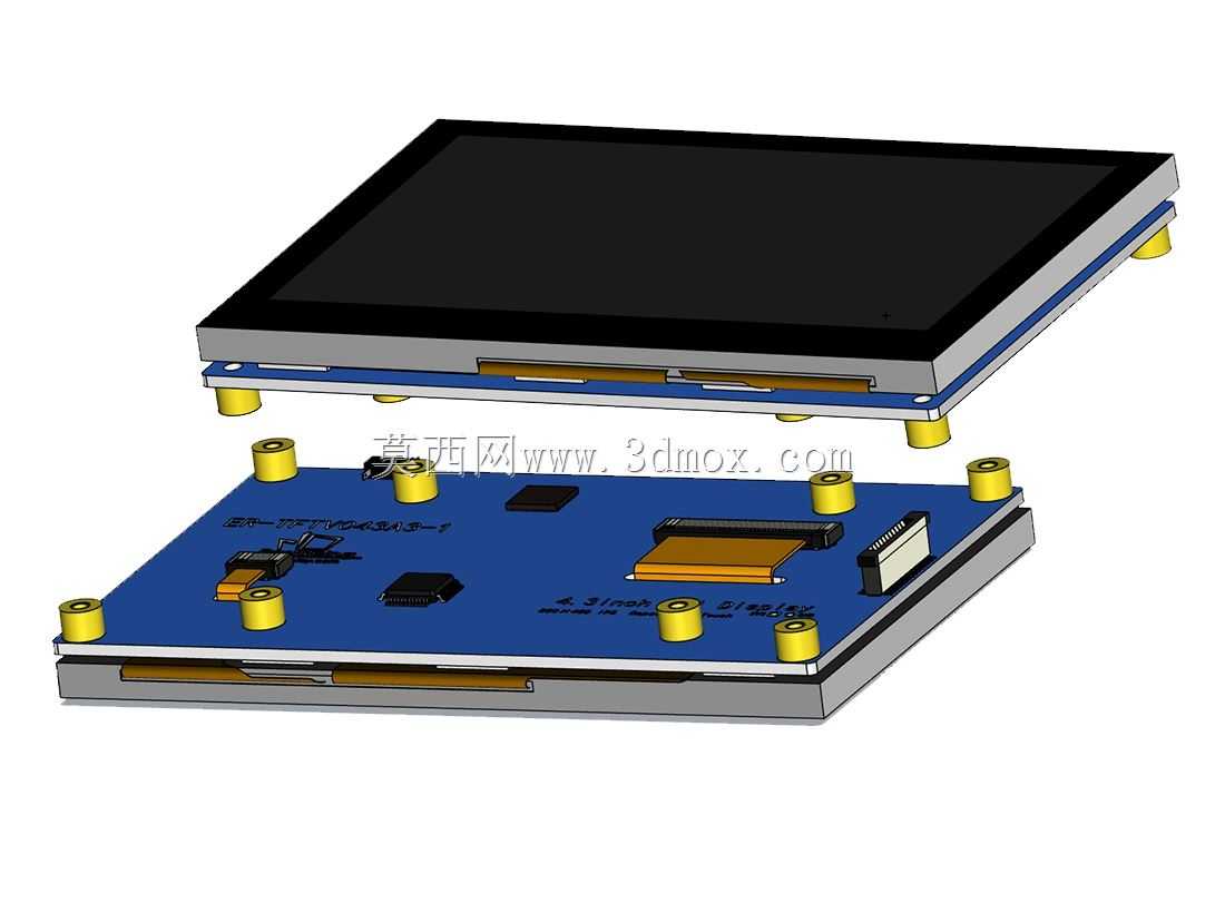 用于Raspberry Pi的IPS 4.3英寸电容式触摸显示器800x480 MIPI DSI接口