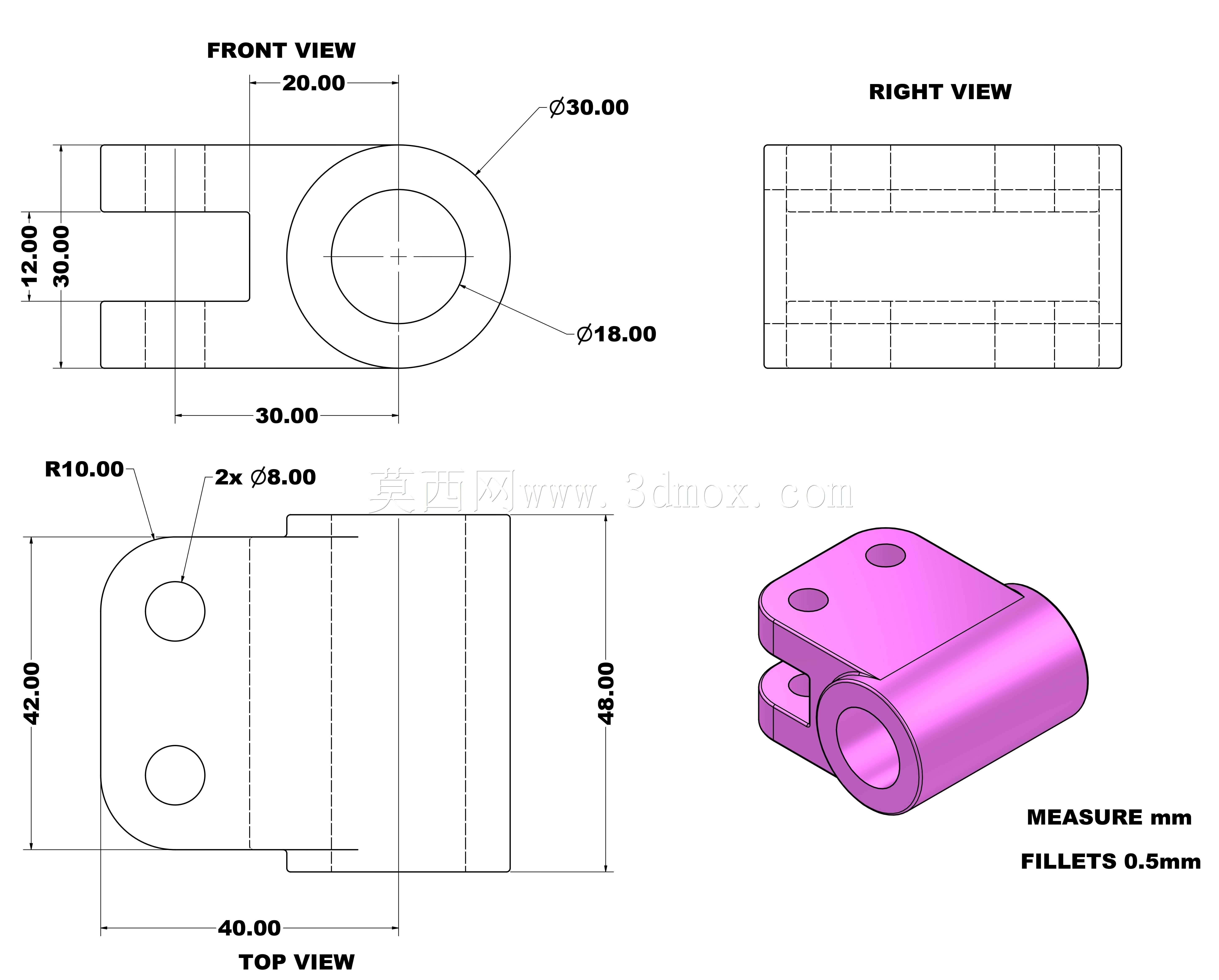 三维CAD基本练习/Autodesk Inventor Pro