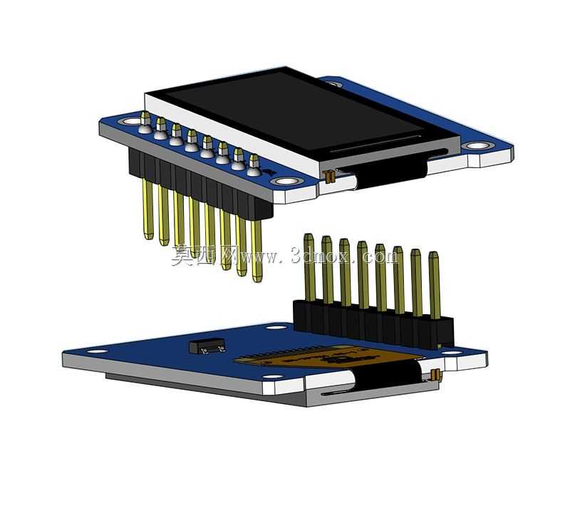 适用于Arduino和Raspberry Pi的1.05英寸120x240 IPS TFT LCD显示模块