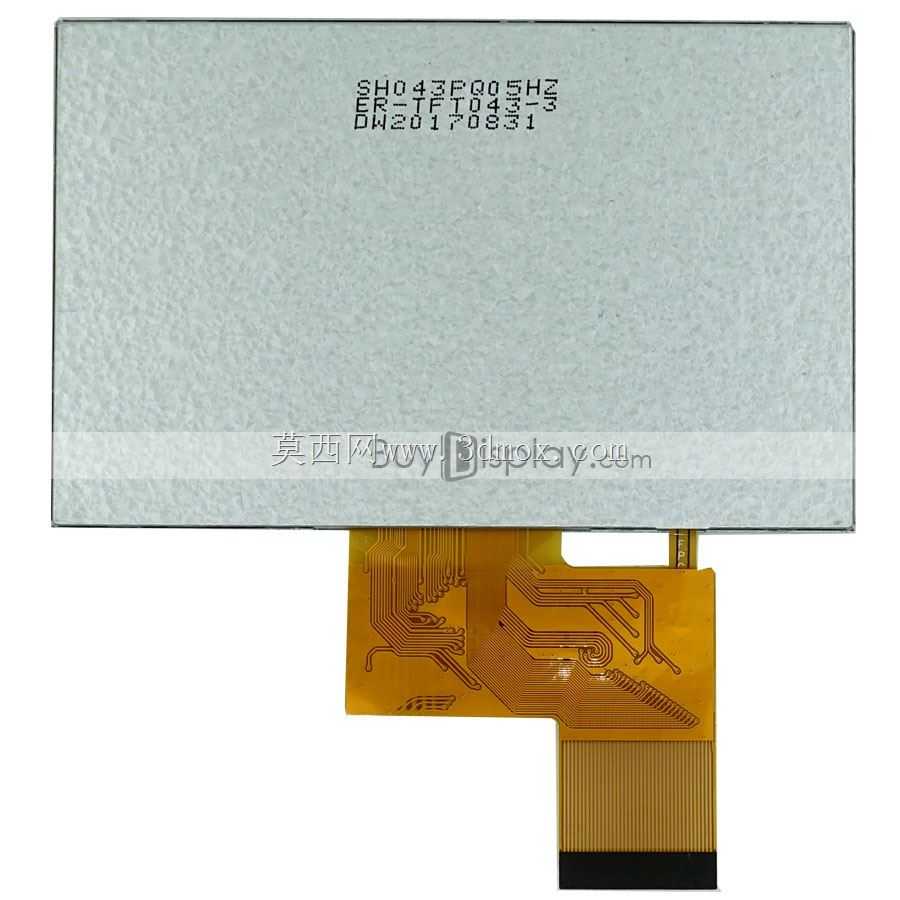 适用于MP4、GPS、480x272的TFT 4.3英寸LCD模块OPTL触摸屏显示器