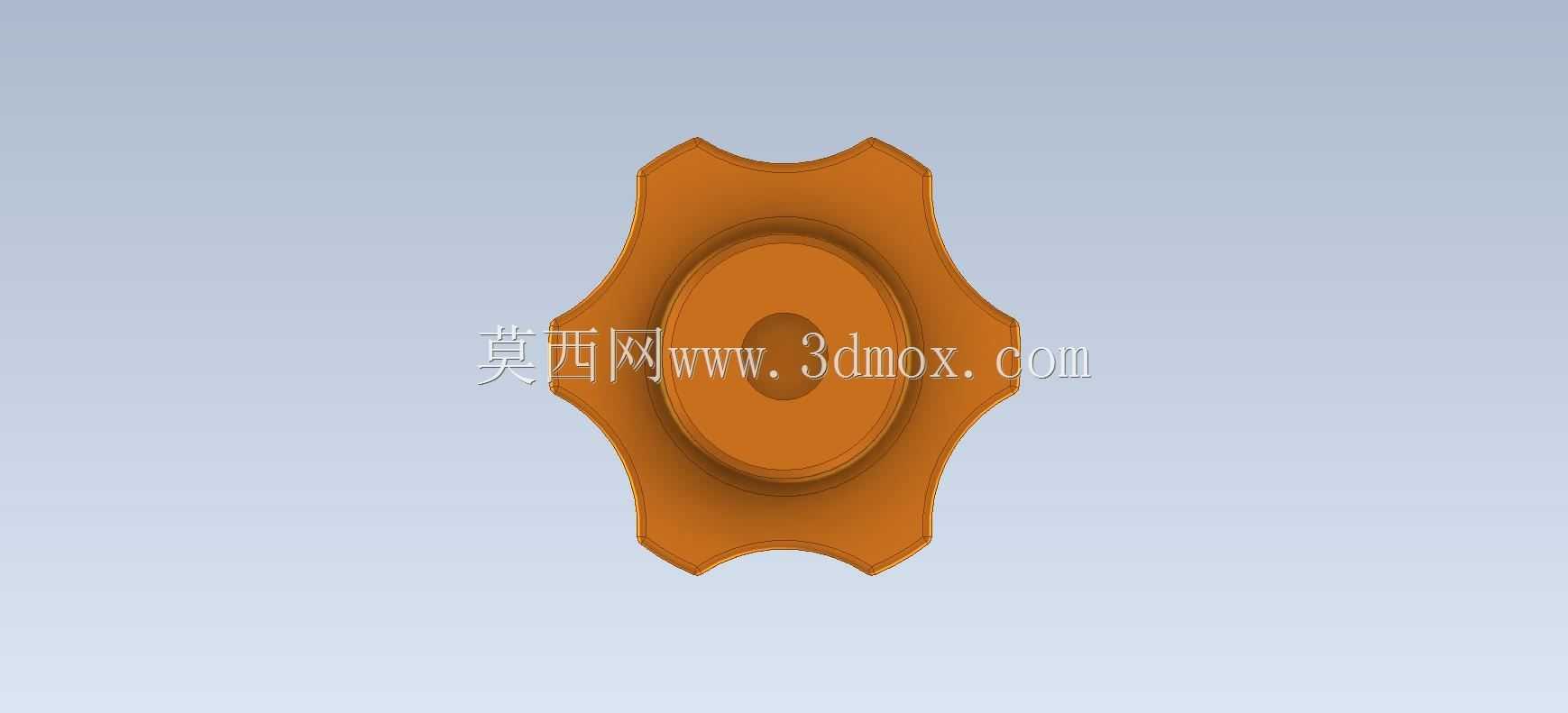 三维CAD基本练习/旋钮/Perilla/Autodesk Inventor Pro