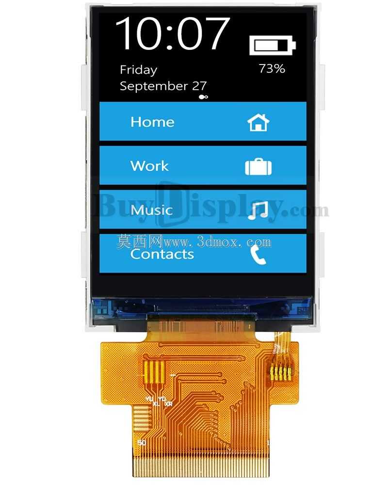 ��ɫ2.4Ӣ��TFT LCDģ����ʾ������������壬240x320�㣬����SPI
