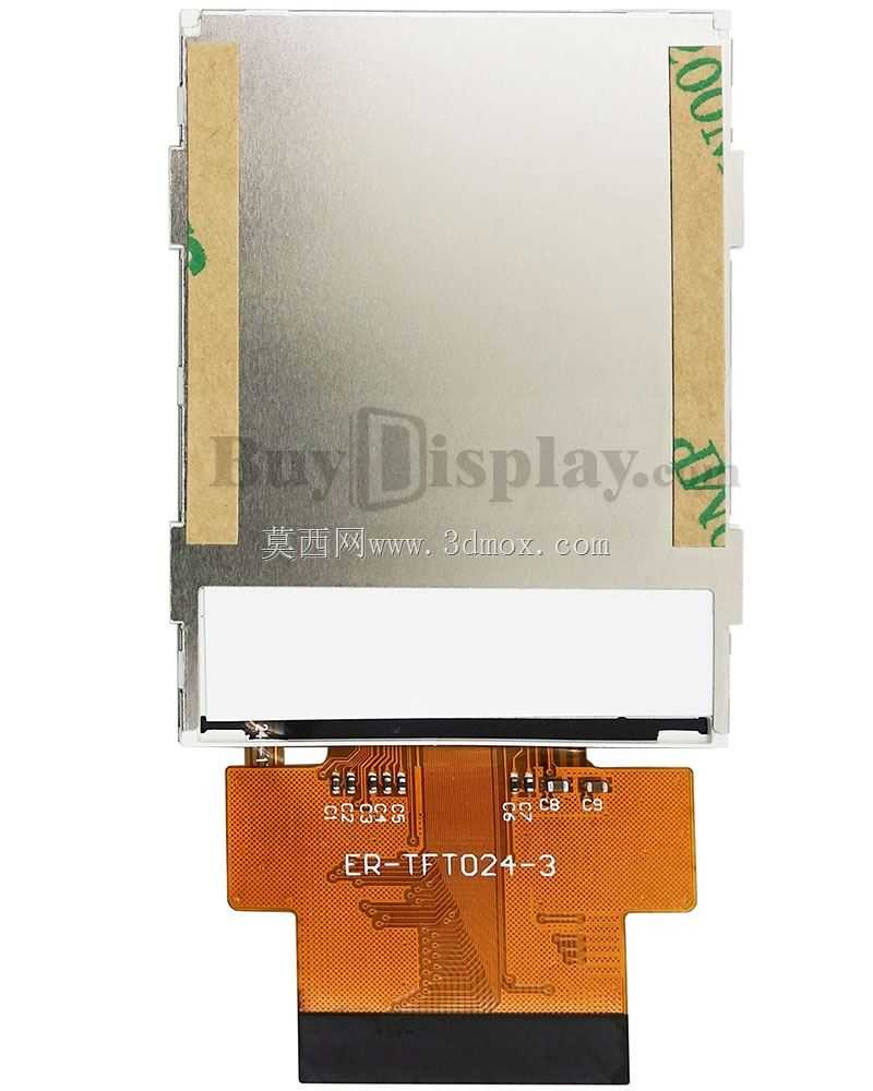 ��ɫ2.4Ӣ��TFT LCDģ����ʾ������������壬240x320�㣬����SPI