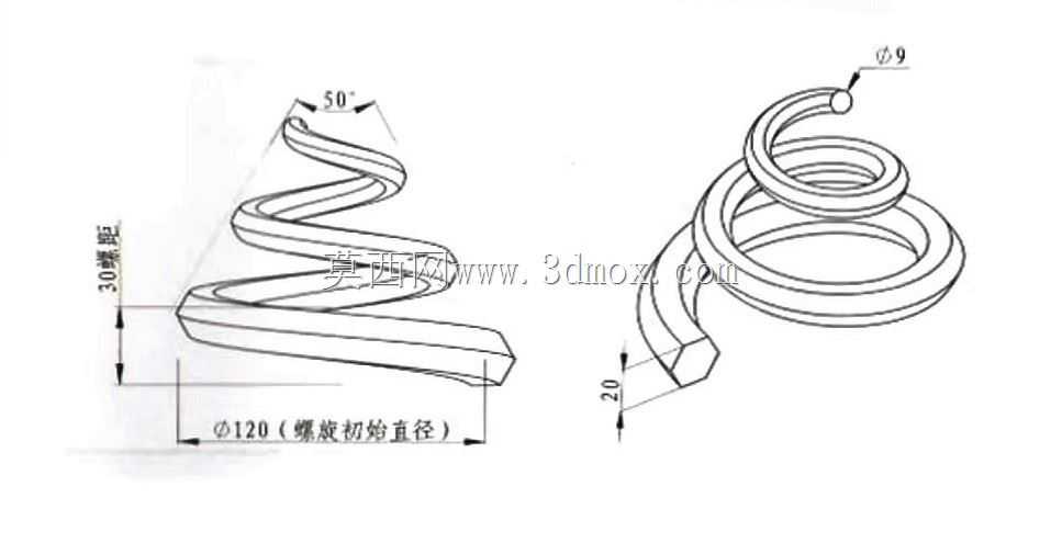 三维CAD基本练习/Spiral/Espiral/Autodesk Inventor Pro
